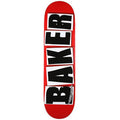 BAKER 8.38"x 32" BRAND LOGO RED/WHITE Skateboard Deck (Mellow Concave)