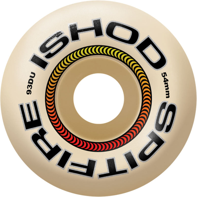 Spitfire 54mm 93a  WAIR F4 LOCK-IN NAT CLASSIC Skateboard Wheels 4pk