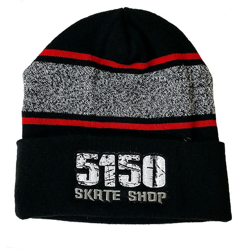 5150 Skate Shop Striped Collar Beanies