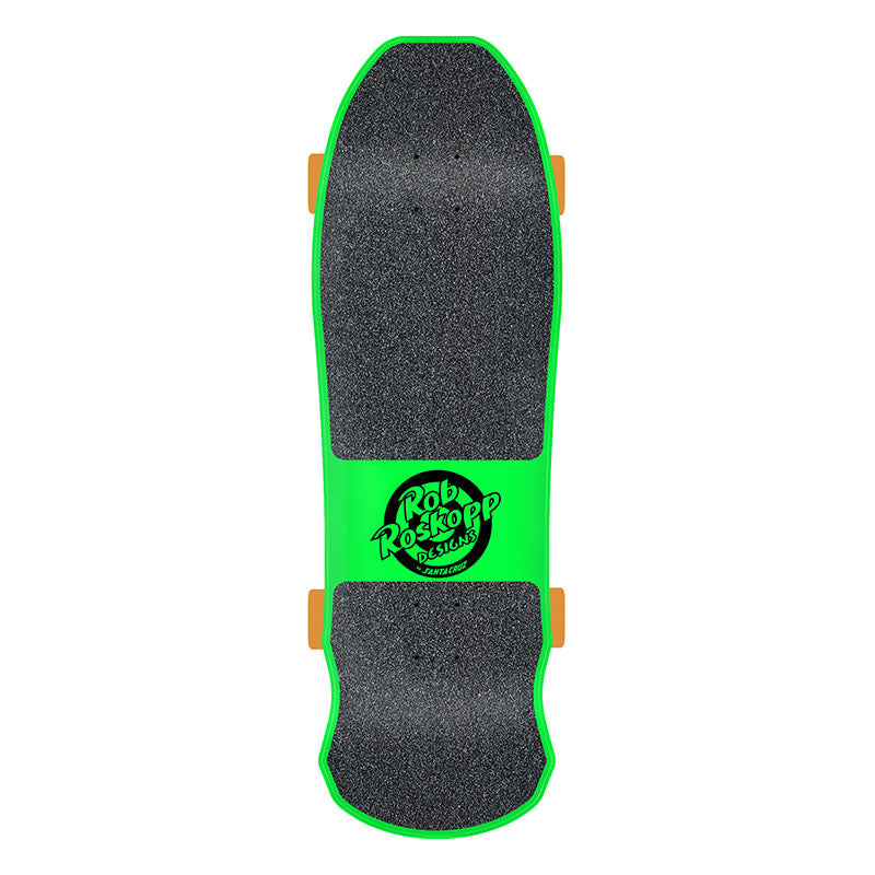 Santa Cruz 9.5" x 31" Roskopp Face Shaped Cruiser Complete Skateboard