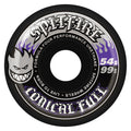 Spitfire 54mm 99a F4 CONICAL FULL BLACK W/SILVER/PURPLE Skateboard Wheels 4pk