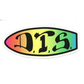 Dogtown 4" Wide DTS Neon 70s Sticker