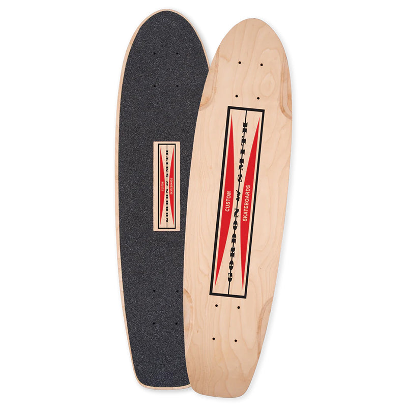 G&S 7.375" x 29.0" SQUARE TAIL 29 REISSUE WHEEL WELLS Skateboard Deck