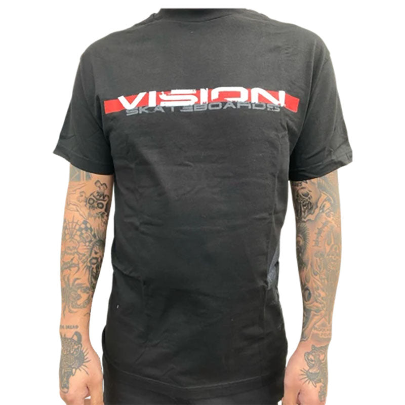 Vision OG  Streetwear- Rough Tech Men's BLACK T-Shirt
