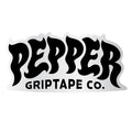 Pepper 5" Black Logo w/ Clear Backing Sticker - Single