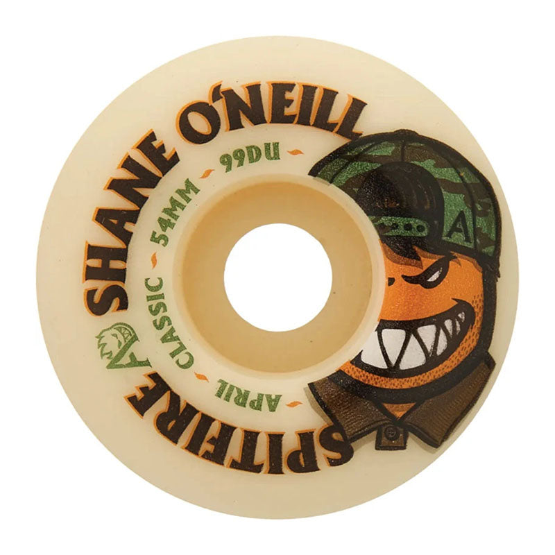Spitfire 54mm 99a F4 APRIL SHANE ONEILL CLASSIC NAT Skateboard Wheels 4pk