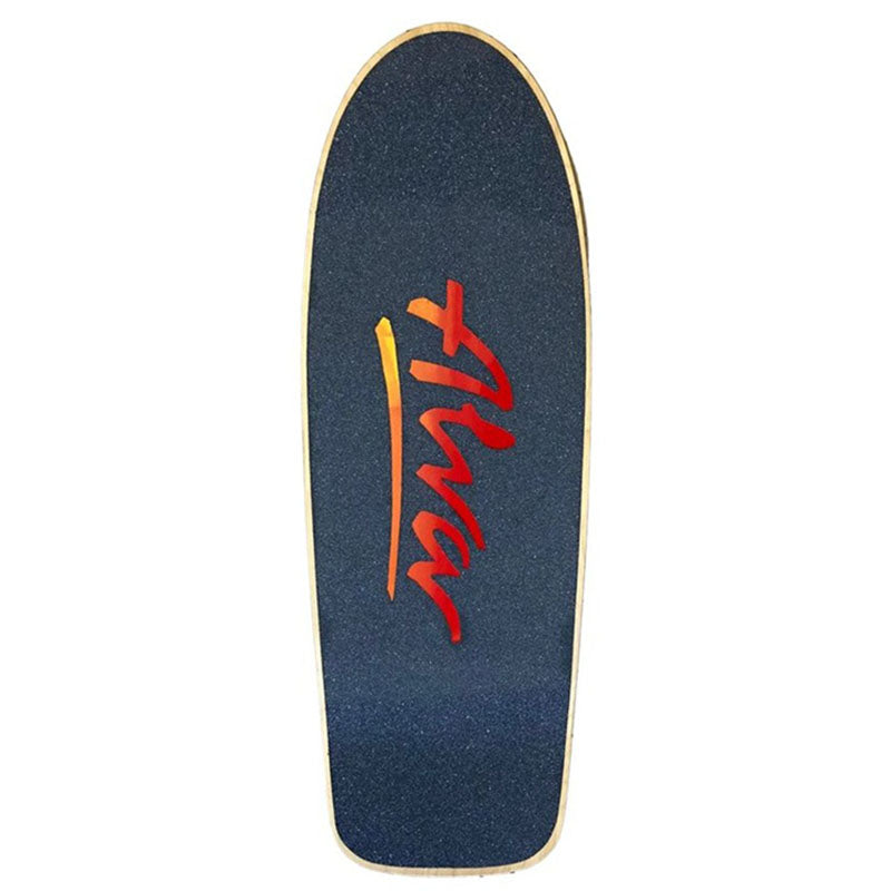 ALVA 10.5" x 30.5" OG Logo ORANGE/WHITE BLUE-GREEN Splatter Skateboard Deck