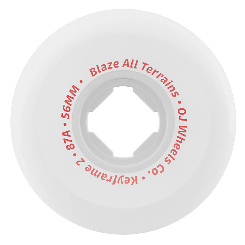 OJ 52mm 87a Keyframe 2 White Skateboard Wheels