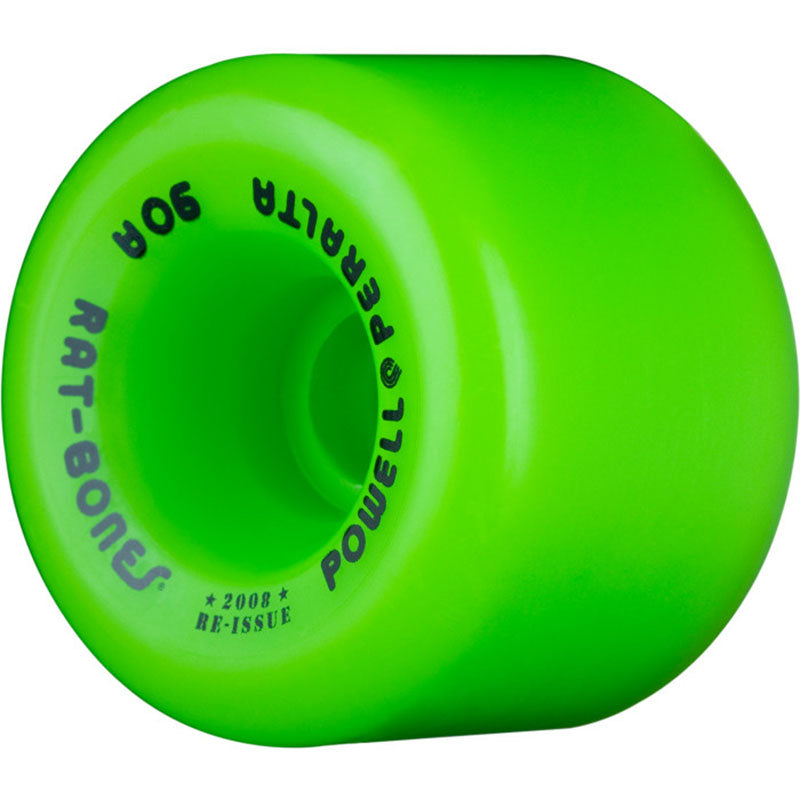 Powell Peralta Rat Bones Skateboard Wheels 60mm 90a - Green (4 pack)