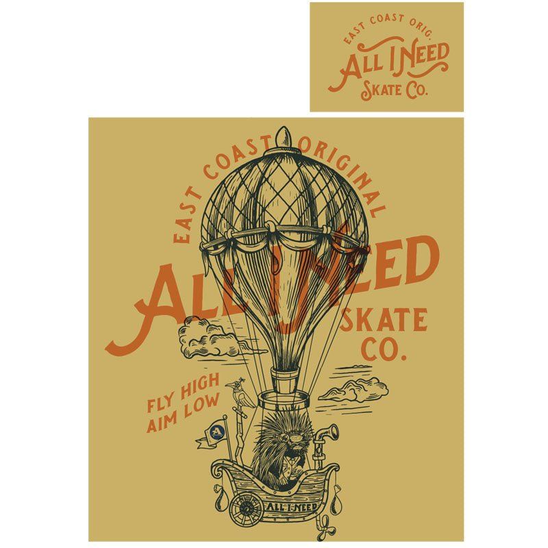 All-I-Need Skateboards Fly High T-Shirts