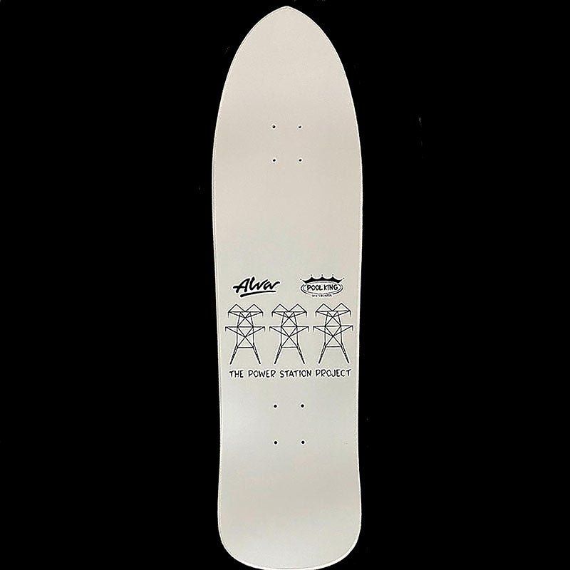 Alva 9.25" x 33.25" White/Black Red Groholski Guest Skateboard Deck