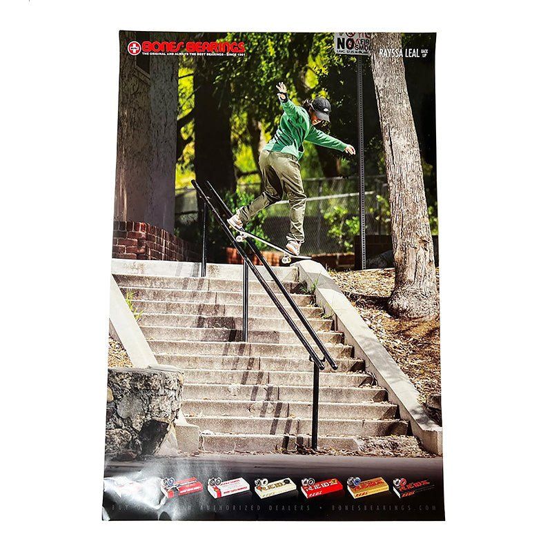 Bones Bearings 24" x 36" Rayssa Leal Back Lip Poster