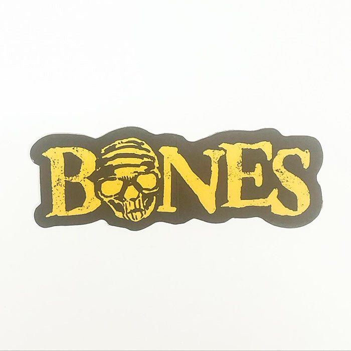 BONES WHEELS Black & Gold Stickers (Single)