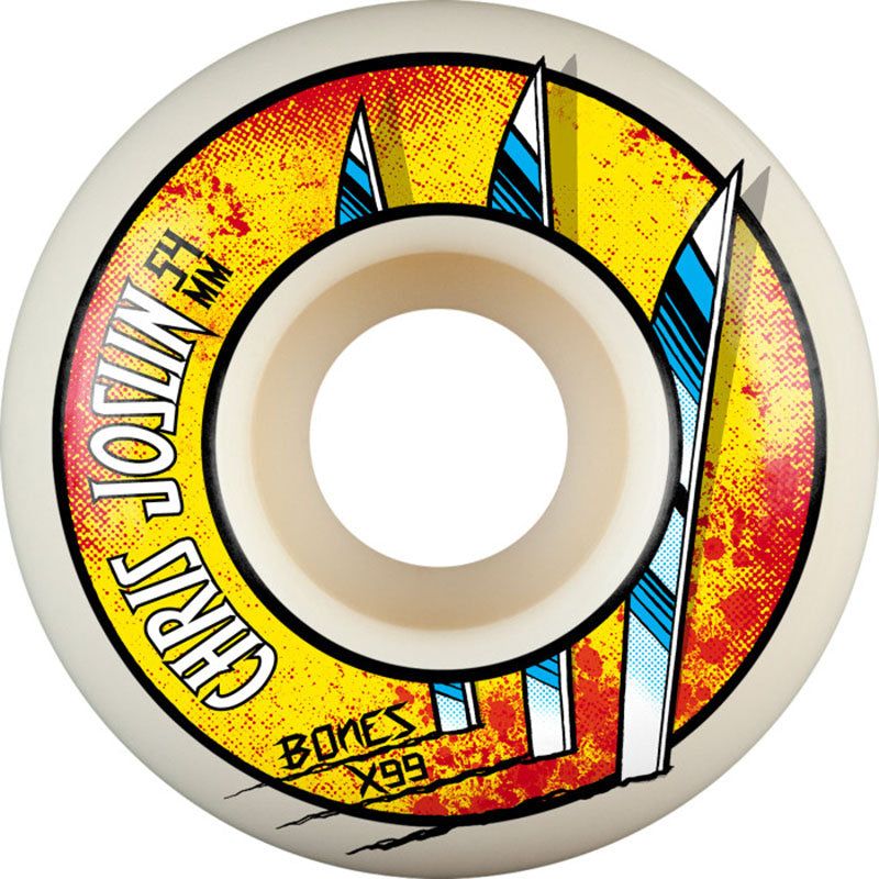 BONES WHEELS X-Formula Joslin Slice of Life 54mm  99a V1 Standard Skateboard Wheels 4pk