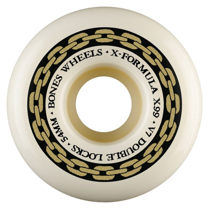 BONES WHEELS X-Formula Skateboard Wheels XF 54 V7 DOUBLE LOCKS X99 4PK