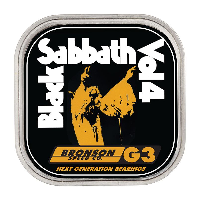 Bronson Speed Co. Black Sabbath G3 Skateboard Bearings 8pk
