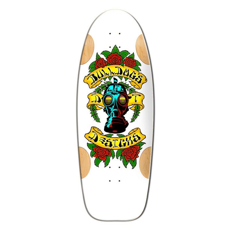 Bull Dog Designs Car Paint WHITE FORMICA 33"x 11.875"x WB 18.5" Skateboard Deck