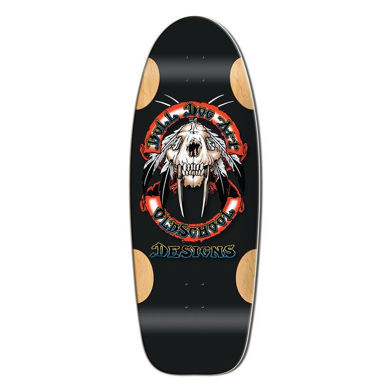 Bull Dog Designs Sabertooth BLACK FORMICA 33"x 11.875"x WB 18.5" Skateboard Deck