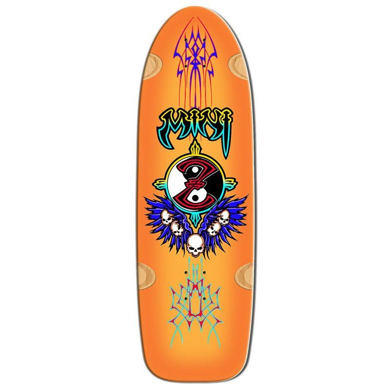 Bull Dog Skates 9.5" x 30.5" MINI Z ORANGE Skateboard Deck