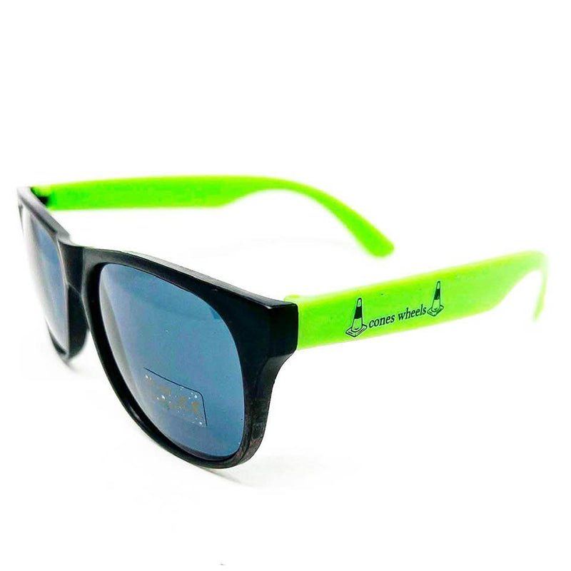 Cones Wheels Neon Green Sunglasses