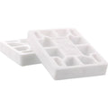 Dogtown 1/2"  WHITE Hard Riser Skateboard Pads 2pk