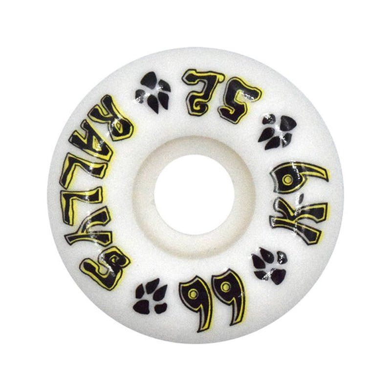 Dogtown 52mm x 99a K-9 Rallys White Skateboard Wheels 4pk