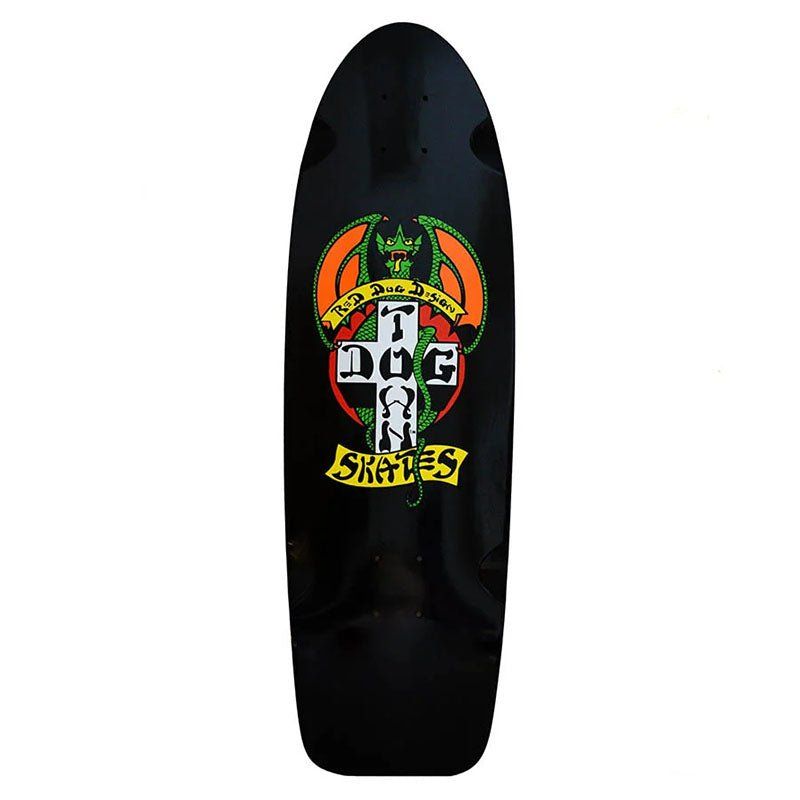 Dogtown 9" x 30" Red Dog OG 70s Classic BLACK DIP Skateboard Deck