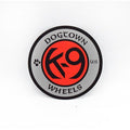 Dogtown K-9 Wheels Silver/Red 3" Sticker