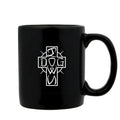 Dogtown Skateboard 11 oz Ese Cross Black Mug