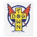 Dogtown Skateboards 3.25" x 3.75" White Scratch Cross Sticker