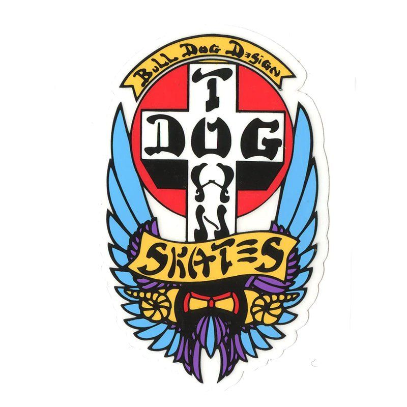 Dogtown Skateboards 4" (Large) OG Bull Dog 70s Sticker
