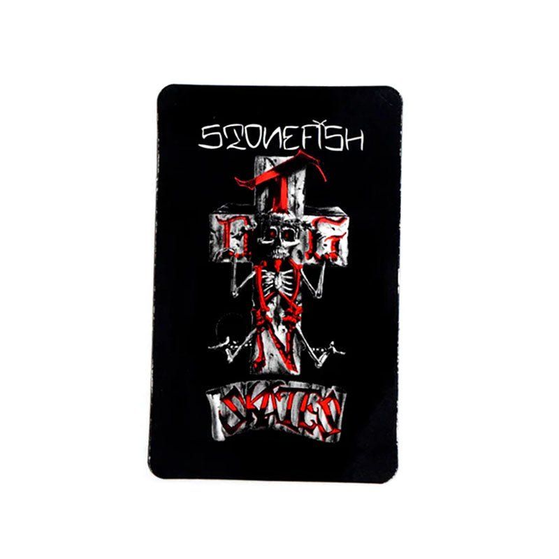 Dogtown Skateboards 4" Tall Black/Red Stonefish Sticker