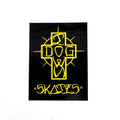 Dogtown Skateboards 4" Tall Black/Yellow Ese Cross Sticker