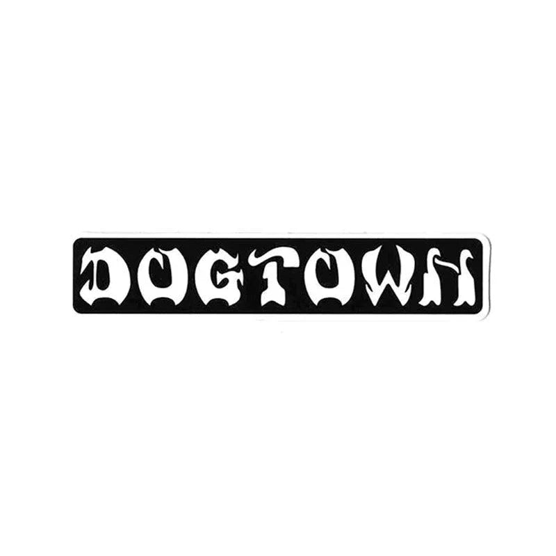 Dogtown Skateboards 4" x .75" Bar Logo Black/White Sticker
