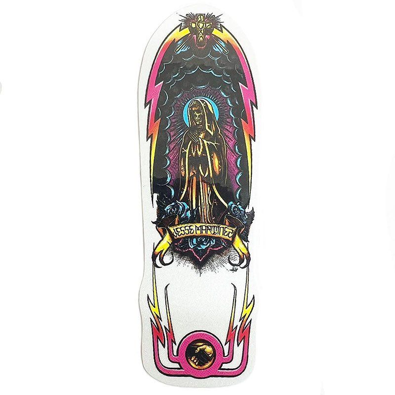 Dogtown Skateboards Jesse Martinez 'Guadalupe Handshake' Sticker 5" White