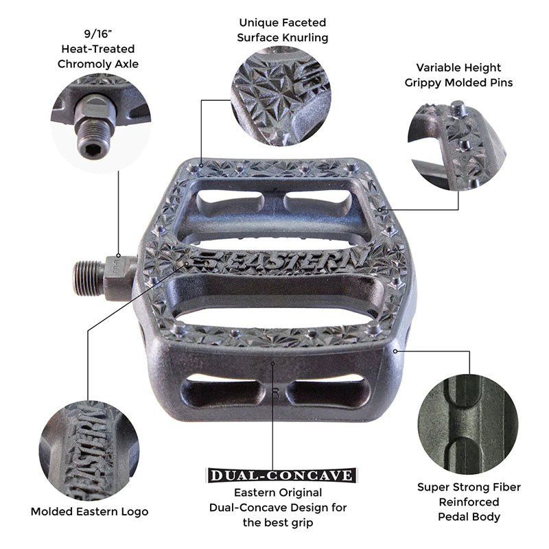 Eastern FACET GREY CAMO Bicycle Pedals