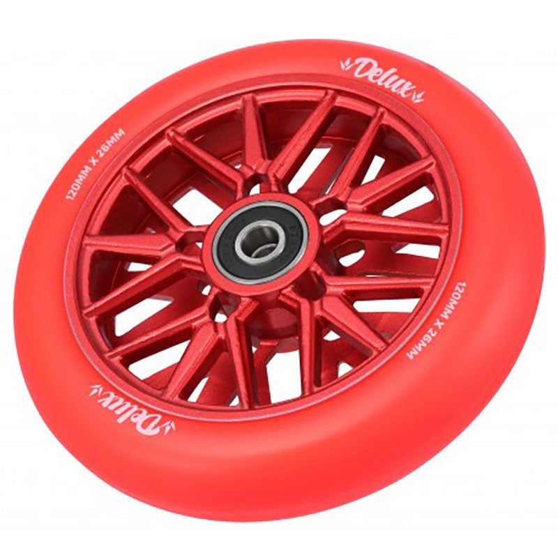 Envy 120mm Delux Red Scooter One Wheels Set Of 2