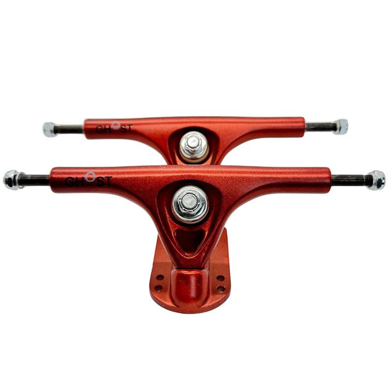 Ghost Boards X 5150 Skate Shop 39" LED Custom Complete Longboard Topograph Metallic Red Trucks/LED Red Wheels  #A1
