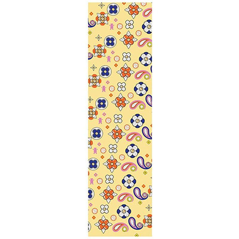 Grizzly 9" x 33" When In Rome Yellow Perforated Skateboard Grip Tape 1pc