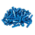 GSPORT Taper-Hex Anodized Blue 7075-T6 Aluminum Nipples 40pcs