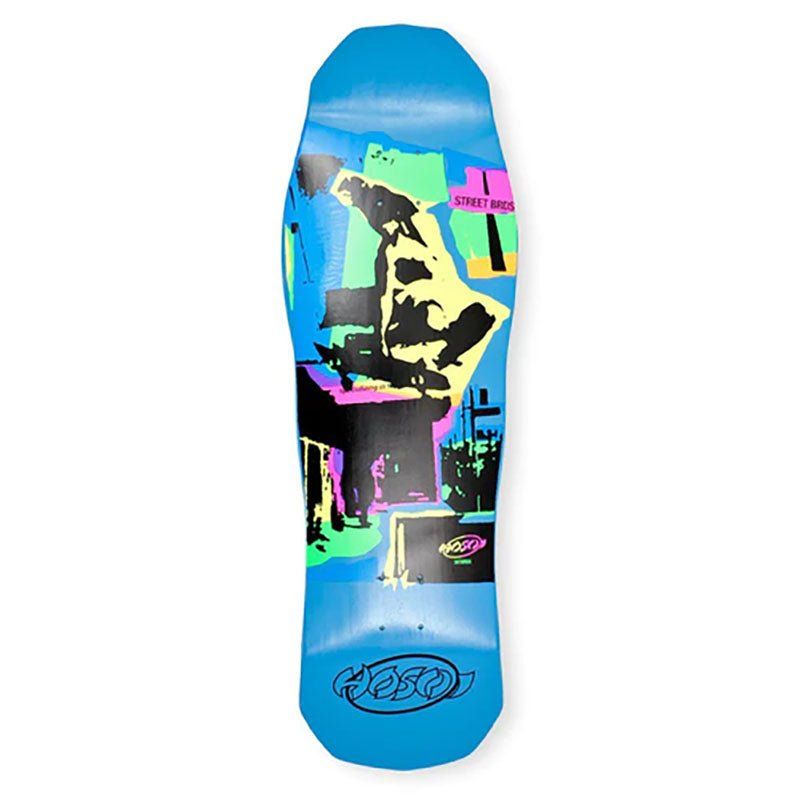 Hosoi 10" x 32.75" Pop Art 87 Large BLUE DIP Skateboard Deck