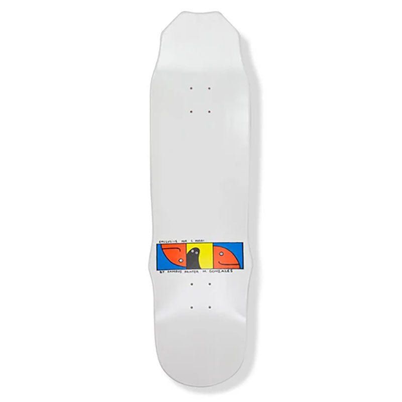 Hosoi Skateboards  9" x 33" WHITE Gonz 93 Skateboard Deck
