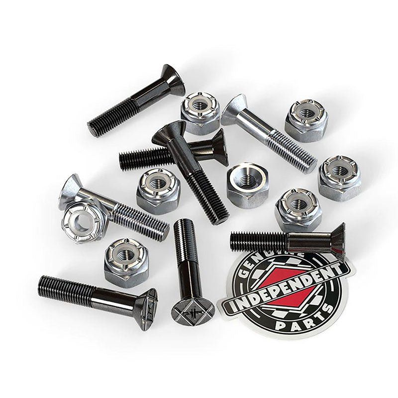 Independent Trucks 1" Genuine Parts Phillips Black/Silver Skateboard Hardware
