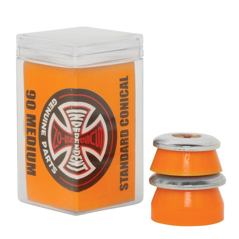 Independent Trucks Conical (90a) Medium Orange  w/washers Skateboard Bushings