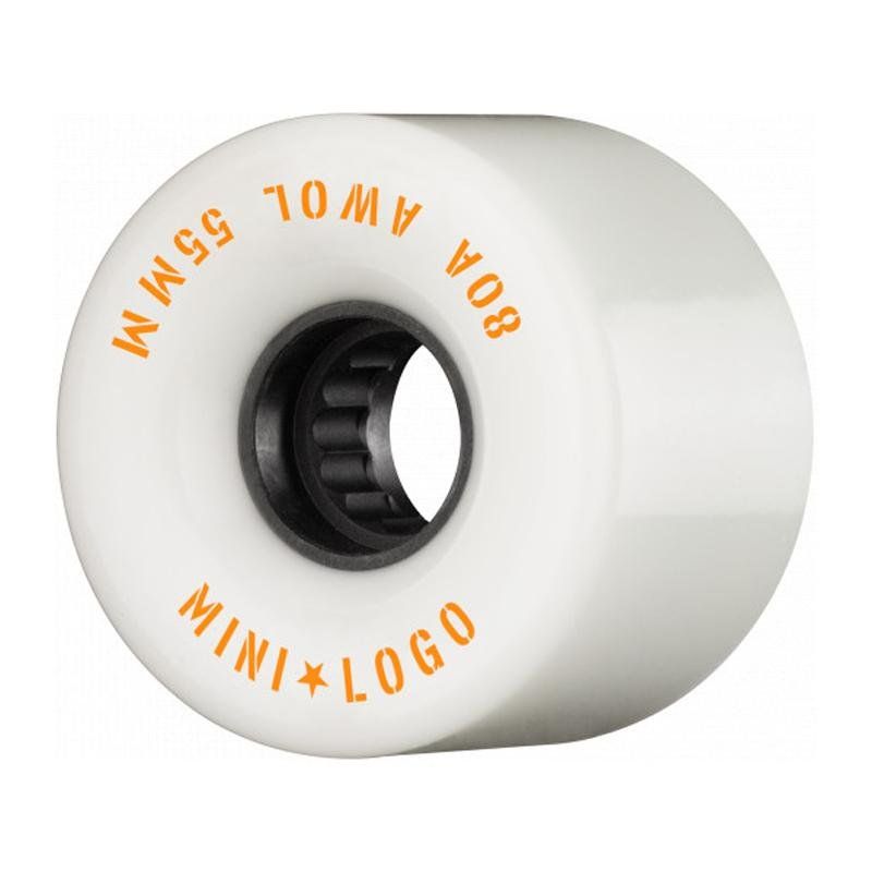 Mini Logo 55mm 80a AWOL White Skateboard Wheels 4pk
