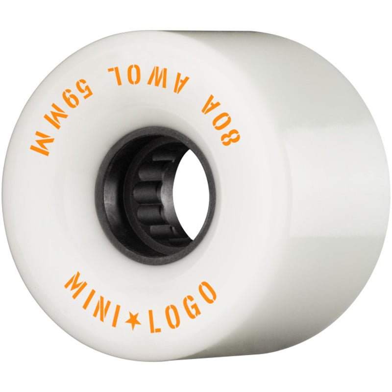 Mini Logo 59mm 80a AWOL White Skateboard Wheels 4pk
