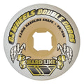 OJ 53mm 99a/95a Double Duro White Gum Hardline Skateboard Wheels 4pk