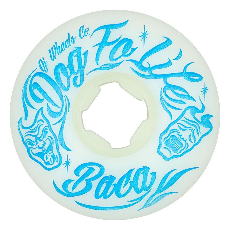 OJ 54mm 99a Sammy Baca Dog Fo Life Original White EZ EDGE Skateboard Wheels 4pk