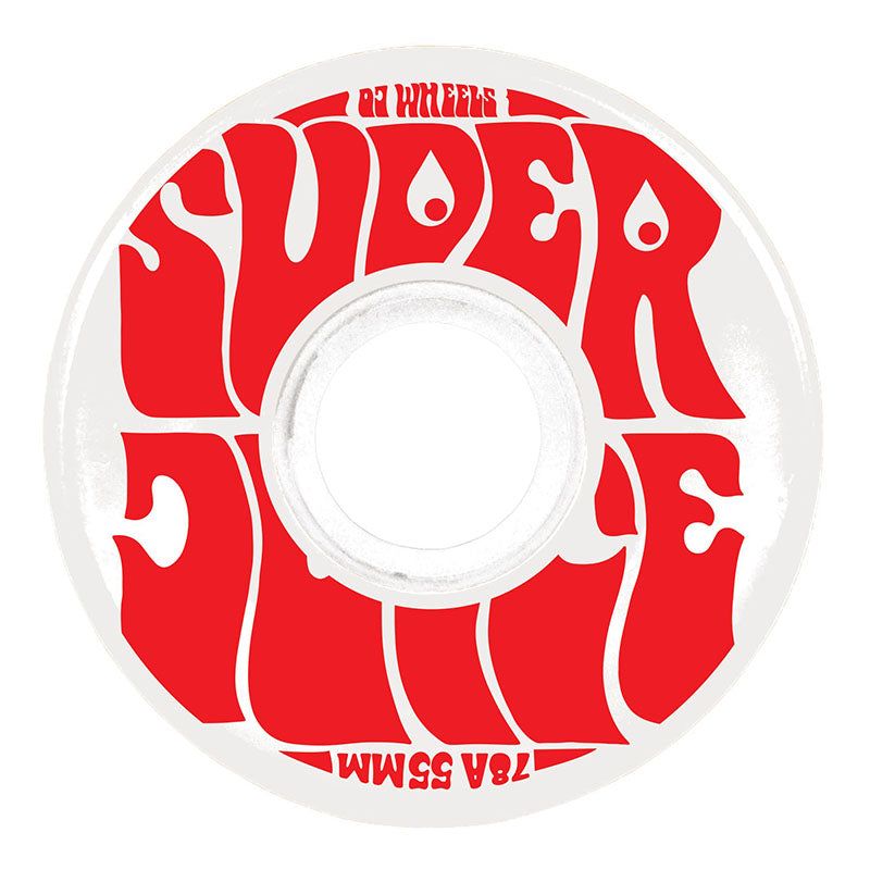 OJ 55mm 78a Mini Super Juice White Skateboard Wheels