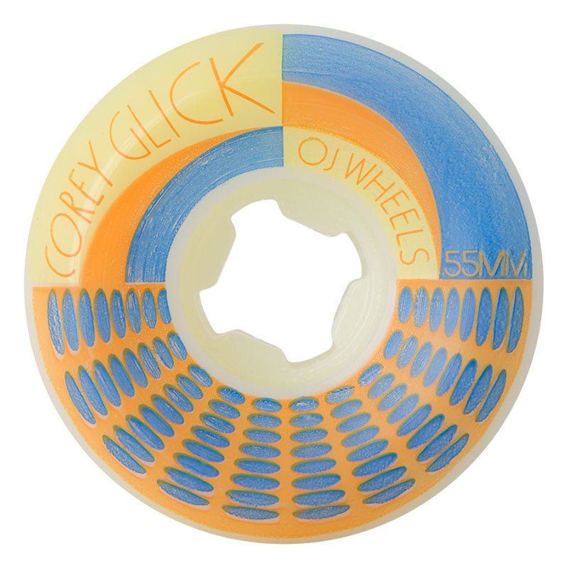 OJ 55mm 99a Glick Bro Jazz Original Hardline Skateboard Wheels 4pk